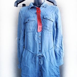 Parasuco Light Blue Longsleeves Tencel Denim Dress